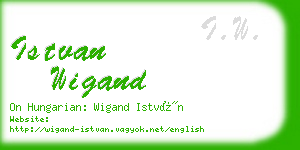 istvan wigand business card